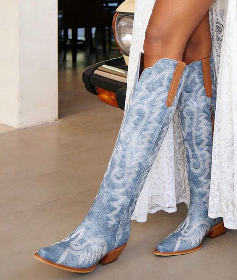 Vintage Western Cowgirl Boots