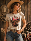 Highland Cow W/ Hat Shirt