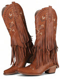 Brown Tassel Boots