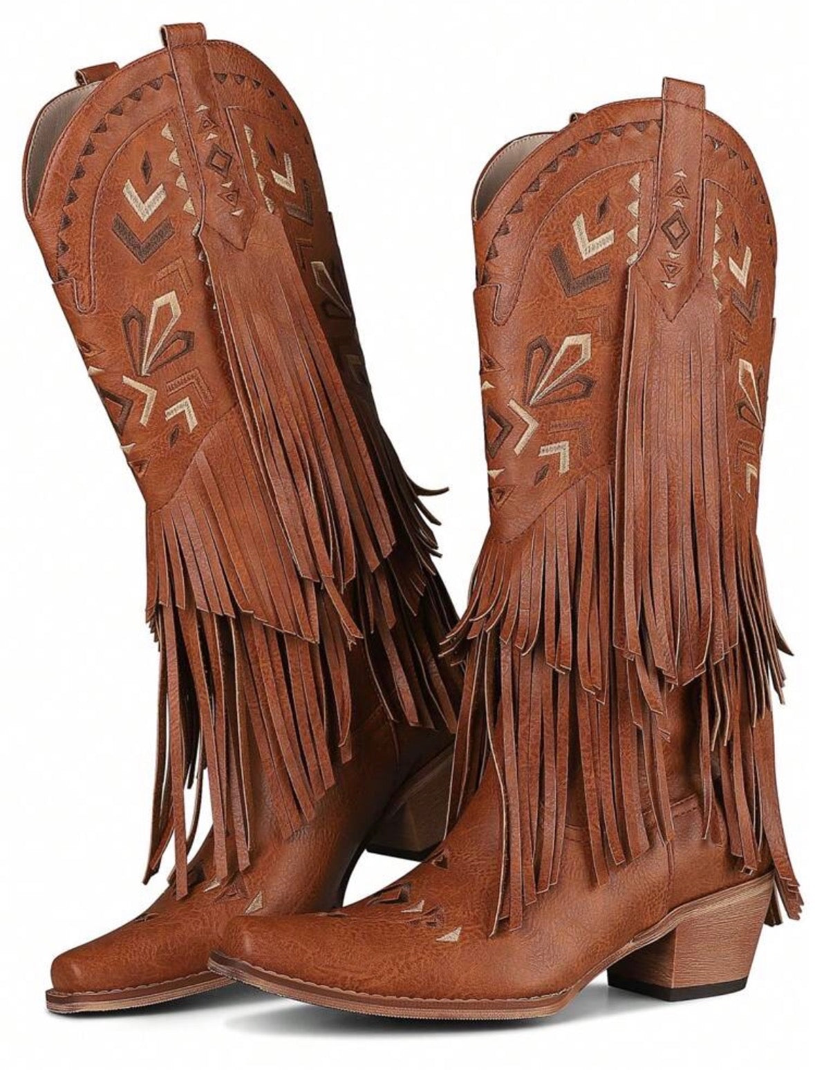 Brown Tassel Boots