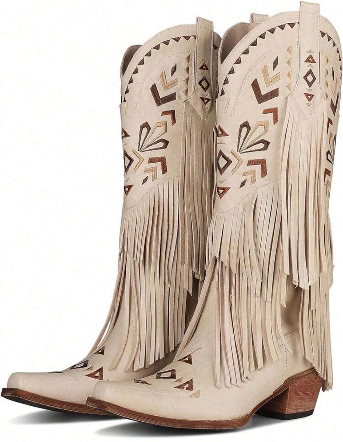 White Tassel Boots