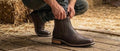 Men's Short Dark Brown Boots