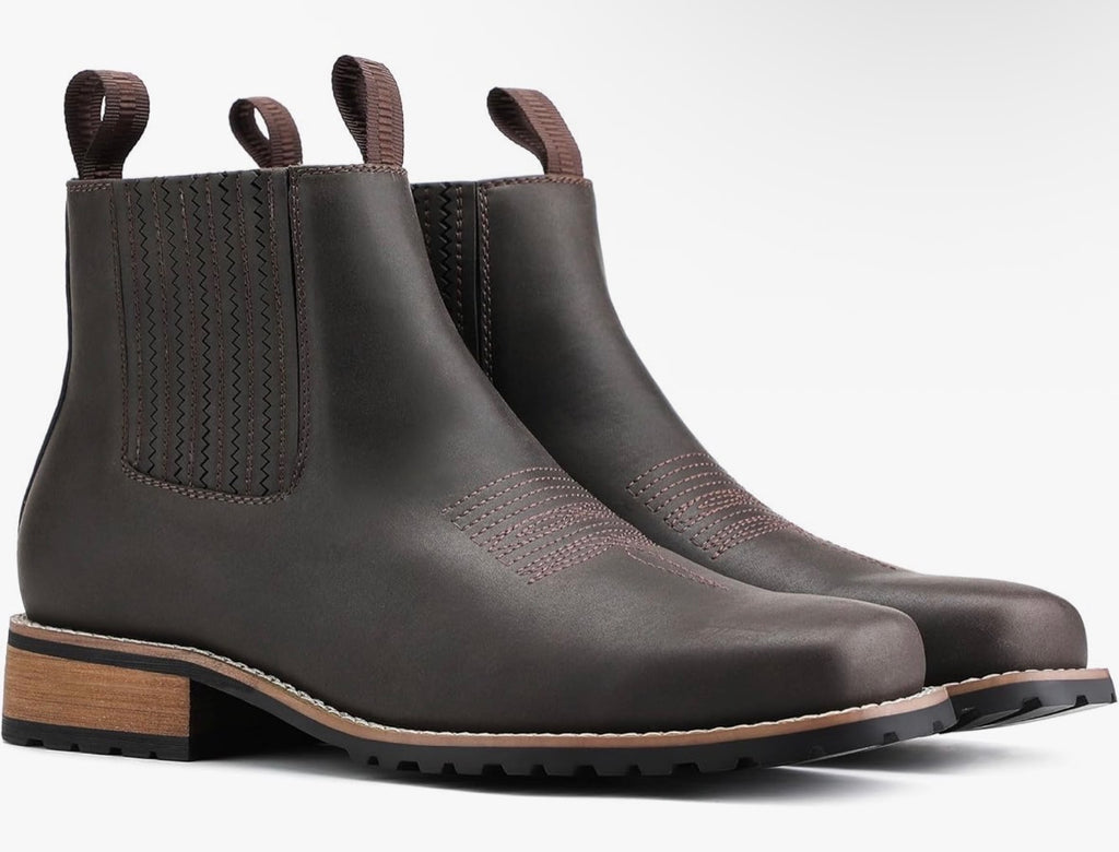 Men's Short Dark Brown Boots